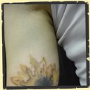 watercolor sunflower tattoo