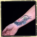 watercolor cover up tattoo