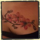 color flower tattoo