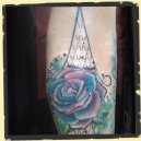 watercolor rose tattoo