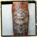 flower ornamental tattoo
