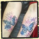 watercolor butterfly tattoo