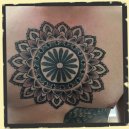 dotwork mandala tattoo